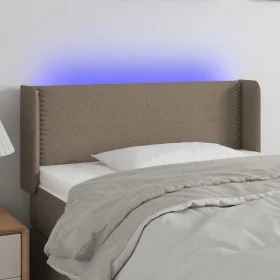 Kopfteil mit LED aus taupegrauem Stoff 93x16x78/88 cm von vidaXL, Kopf- und Fußteile - Ref: Foro24-3123082, Preis: 56,58 €, R...