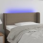 Cabecero con LED de tela gris taupe 93x16x78/88 cm de vidaXL, Cabeceros y pies de cama - Ref: Foro24-3123082, Precio: 54,06 €...