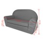 VidaXL Sillón Flip-Out para niños gris de vidaXL, Sillas y tronas para niños - Ref: Foro24-243257, Precio: 98,70 €, Descuento: %