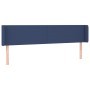 Cabecero con LED de tela azul 203x16x78/88 cm de vidaXL, Cabeceros y pies de cama - Ref: Foro24-3122984, Precio: 63,78 €, Des...
