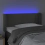 Dark gray velvet headboard with LED 83x16x78/88 cm by vidaXL, Headboards and footboards - Ref: Foro24-3123127, Price: 47,96 €...