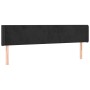 Cabecero con LED de terciopelo negro 203x16x78/88 cm de vidaXL, Cabeceros y pies de cama - Ref: Foro24-3123024, Precio: 90,31...