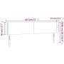 Cabecero con LED cuero sintético blanco 183x16x78/88 cm de vidaXL, Cabeceros y pies de cama - Ref: Foro24-3123059, Precio: 93...