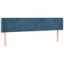 Cabecero con LED de terciopelo azul oscuro 183x16x78/88 cm de vidaXL, Cabeceros y pies de cama - Ref: Foro24-3123020, Precio:...