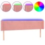 Cabecero con LED de terciopelo rosa 163x16x78/88 cm de vidaXL, Cabeceros y pies de cama - Ref: Foro24-3123015, Precio: 77,72 ...