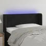 Black velvet headboard with LED 93x16x78/88 cm by vidaXL, Headboards and footboards - Ref: Foro24-3122994, Price: 57,46 €, Di...