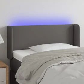 Kopfteil mit LED-grauem Kunstleder 103x16x78/88 cm von vidaXL, Kopf- und Fußteile - Ref: Foro24-3123044, Preis: 48,65 €, Raba...