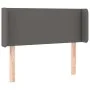Headboard with LED gray synthetic leather 103x16x78/88 cm by vidaXL, Headboards and footboards - Ref: Foro24-3123044, Price: ...