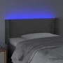 Headboard with LED gray synthetic leather 103x16x78/88 cm by vidaXL, Headboards and footboards - Ref: Foro24-3123044, Price: ...