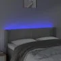 Light gray velvet headboard with LED 147x16x78/88 cm by vidaXL, Headboards and footboards - Ref: Foro24-3123004, Price: 73,92...