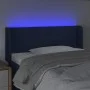 Kopfteil aus blauem Stoff mit LED 103x16x78/88 cm von vidaXL, Kopf- und Fußteile - Ref: Foro24-3123092, Preis: 47,64 €, Rabat...