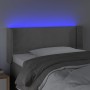 Cabecero con LED de terciopelo gris claro 93x16x78/88 cm de vidaXL, Cabeceros y pies de cama - Ref: Foro24-3123132, Precio: 5...