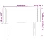 Cabecero con LED de terciopelo gris claro 93x16x78/88 cm de vidaXL, Cabeceros y pies de cama - Ref: Foro24-3123132, Precio: 5...