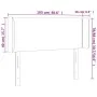 Black fabric headboard with LED 103x16x78/88 cm by vidaXL, Headboards and footboards - Ref: Foro24-3123088, Price: 47,01 €, D...