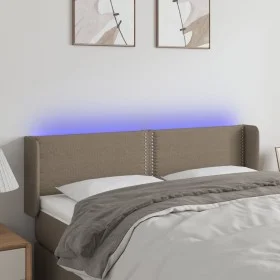 Cabecero con LED de tela gris taupe 147x16x78/88 cm de vidaXL, Cabeceros y pies de cama - Ref: Foro24-3123098, Precio: 60,72 ...
