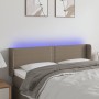 Cabecero con LED de tela gris taupe 147x16x78/88 cm de vidaXL, Cabeceros y pies de cama - Ref: Foro24-3123098, Precio: 62,23 ...