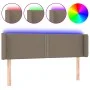 Kopfteil mit LED aus taupegrauem Stoff 147x16x78/88 cm von vidaXL, Kopf- und Fußteile - Ref: Foro24-3123098, Preis: 60,72 €, ...