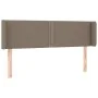 Headboard with LED in taupe gray fabric 147x16x78/88 cm by vidaXL, Headboards and footboards - Ref: Foro24-3123098, Price: 60...