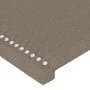 Kopfteil mit LED aus taupegrauem Stoff 147x16x78/88 cm von vidaXL, Kopf- und Fußteile - Ref: Foro24-3123098, Preis: 60,72 €, ...