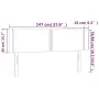 Kopfteil mit LED aus taupegrauem Stoff 147x16x78/88 cm von vidaXL, Kopf- und Fußteile - Ref: Foro24-3123098, Preis: 60,72 €, ...