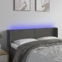 Dark gray velvet headboard with LED 147x16x78/88 cm by vidaXL, Headboards and footboards - Ref: Foro24-3123005, Price: 74,72 ...
