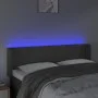 Cabecero con LED de terciopelo gris oscuro 147x16x78/88 cm de vidaXL, Cabeceros y pies de cama - Ref: Foro24-3123005, Precio:...
