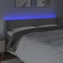 Hellgraues Samtkopfteil mit LED 163x16x78/88 cm von vidaXL, Kopf- und Fußteile - Ref: Foro24-3123010, Preis: 71,41 €, Rabatt: %