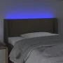 Headboard with LED in taupe gray fabric 103x16x78/88 cm by vidaXL, Headboards and footboards - Ref: Foro24-3123090, Price: 48...