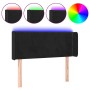 Cabecero con LED de terciopelo negro 83x16x78/88 cm de vidaXL, Cabeceros y pies de cama - Ref: Foro24-3123128, Precio: 46,97 ...