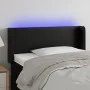 Cabecero con LED cuero sintético negro 103x16x78/88 cm de vidaXL, Cabeceros y pies de cama - Ref: Foro24-3123040, Precio: 50,...