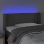 Dark gray velvet headboard with LED 93x16x78/88 cm by vidaXL, Headboards and footboards - Ref: Foro24-3123133, Price: 52,82 €...