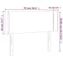 Dark gray velvet headboard with LED 93x16x78/88 cm by vidaXL, Headboards and footboards - Ref: Foro24-3123133, Price: 52,82 €...