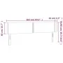 Dunkelgraues Stoffkopfteil mit LED 163x16x78/88 cm von vidaXL, Kopf- und Fußteile - Ref: Foro24-3123103, Preis: 69,19 €, Raba...