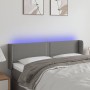 Cabecero con LED de tela gris oscuro 147x16x78/88 cm de vidaXL, Cabeceros y pies de cama - Ref: Foro24-3123095, Precio: 63,39...