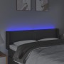 Cabecero con LED de tela gris oscuro 147x16x78/88 cm de vidaXL, Cabeceros y pies de cama - Ref: Foro24-3123095, Precio: 63,39...