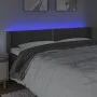 Dunkelgraues Samtkopfteil mit LED 203x16x78/88 cm von vidaXL, Kopf- und Fußteile - Ref: Foro24-3123163, Preis: 68,01 €, Rabat...