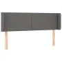 Cabecero con LED cuero sintético gris 147x16x78/88 cm de vidaXL, Cabeceros y pies de cama - Ref: Foro24-3123050, Precio: 66,9...