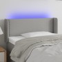 Cabecero con LED de tela gris claro 83x16x78/88 cm de vidaXL, Cabeceros y pies de cama - Ref: Foro24-3123070, Precio: 45,45 €...