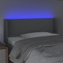 Cabecero con LED de tela gris claro 83x16x78/88 cm de vidaXL, Cabeceros y pies de cama - Ref: Foro24-3123070, Precio: 45,45 €...