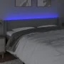 Light gray fabric headboard with LED 203x16x78/88 cm by vidaXL, Headboards and footboards - Ref: Foro24-3123118, Price: 69,56...