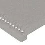 Light gray fabric headboard with LED 203x16x78/88 cm by vidaXL, Headboards and footboards - Ref: Foro24-3123118, Price: 69,56...