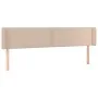 Kopfteil aus Cappuccino-Kunstleder mit LED 203x16x78/88 cm von vidaXL, Kopf- und Fußteile - Ref: Foro24-3123209, Preis: 77,51...