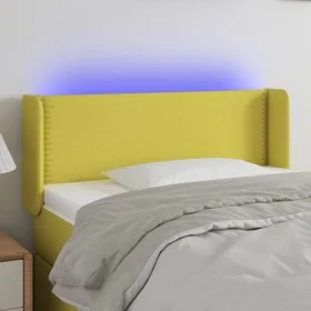 Green fabric headboard with LED 103x16x78/88 cm by vidaXL, Headboards and footboards - Ref: Foro24-3123093, Price: 47,02 €, D...