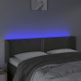 Cabecero con LED de terciopelo gris oscuro 147x16x78/88 cm de vidaXL, Cabeceros y pies de cama - Ref: Foro24-3123145, Precio:...