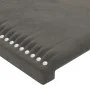 Dunkelgraues Samtkopfteil mit LED 147x16x78/88 cm von vidaXL, Kopf- und Fußteile - Ref: Foro24-3123145, Preis: 63,07 €, Rabat...