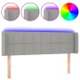 Cabecero con LED de tela gris claro 147x16x78/88 cm de vidaXL, Cabeceros y pies de cama - Ref: Foro24-3123234, Precio: 78,34 ...