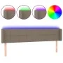 Cabecero con LED de tela gris taupe 183x16x78/88 cm de vidaXL, Cabeceros y pies de cama - Ref: Foro24-3123254, Precio: 72,49 ...