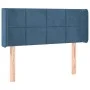 Cabecero con LED de terciopelo azul oscuro 103x16x78/88 cm de vidaXL, Cabeceros y pies de cama - Ref: Foro24-3123282, Precio:...