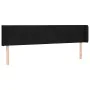 Black fabric headboard with LED 163x16x78/88 cm by vidaXL, Headboards and footboards - Ref: Foro24-3123244, Price: 65,93 €, D...