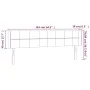 Kopfteil aus schwarzem Stoff mit LED 163x16x78/88 cm von vidaXL, Kopf- und Fußteile - Ref: Foro24-3123244, Preis: 65,93 €, Ra...